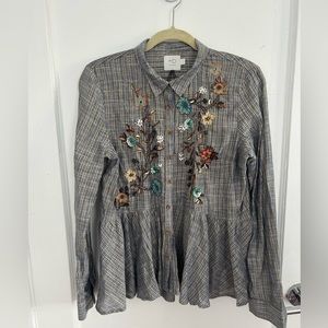 Anthropologie Button Down Blouse